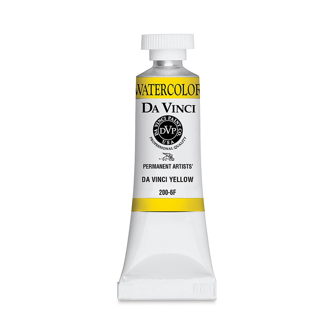 Da Vinci Artists' Permanent Watercolor - Da Vinci Yellow, 15 ml tube